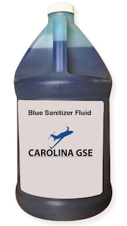 Blue Sanitizer Fluid for Aircraft Lavatory Service Carts