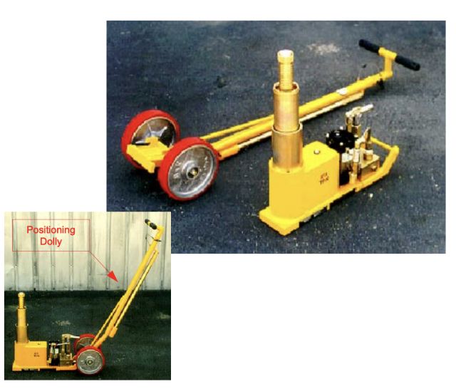 Primitive ゴールドトラック 未使用 144M Columbus Jack 9346-010 – 25-Ton Hand-Carry Axle Jack | Pilot John