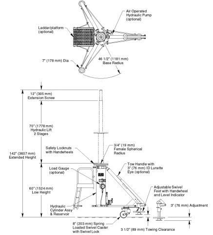 バズライトイヤー(ジャコビーン) 2脚 Husky Towing 88124 Stabilizing Jack - 30