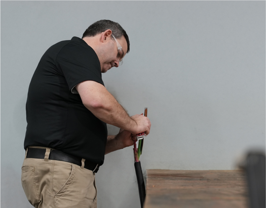 Mobile Service Team member making repairs