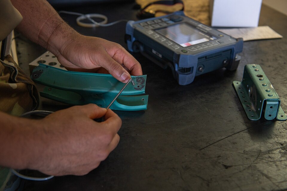 Eddy Current Testing on Aircraft Components