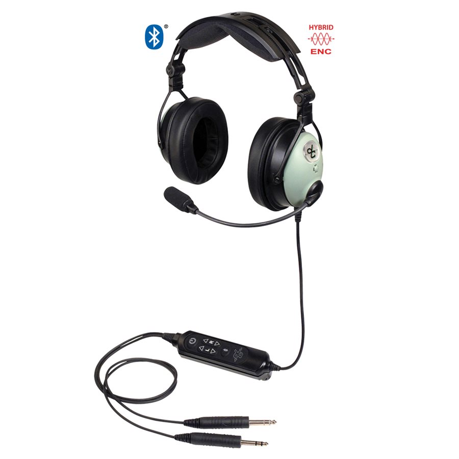 David Clark DC ONE-X Aviation Headset with Bluetooth Connectivity and Electronic Noise Cancellation