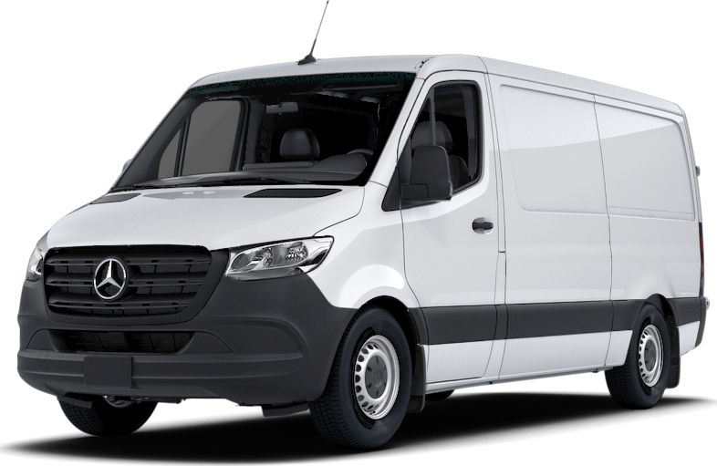 Mercedes cargo van that could be used as an AOG van