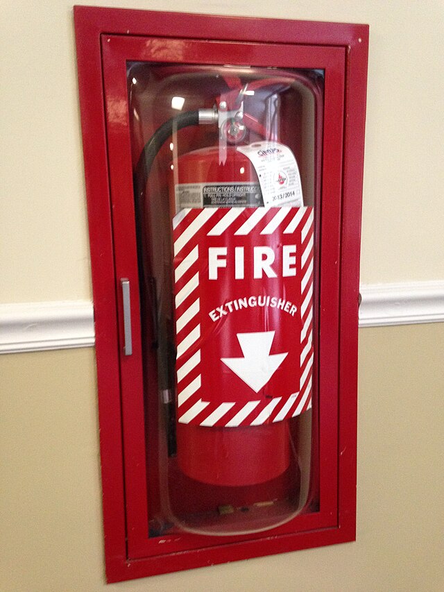 Standard Red Fire Extinguisher