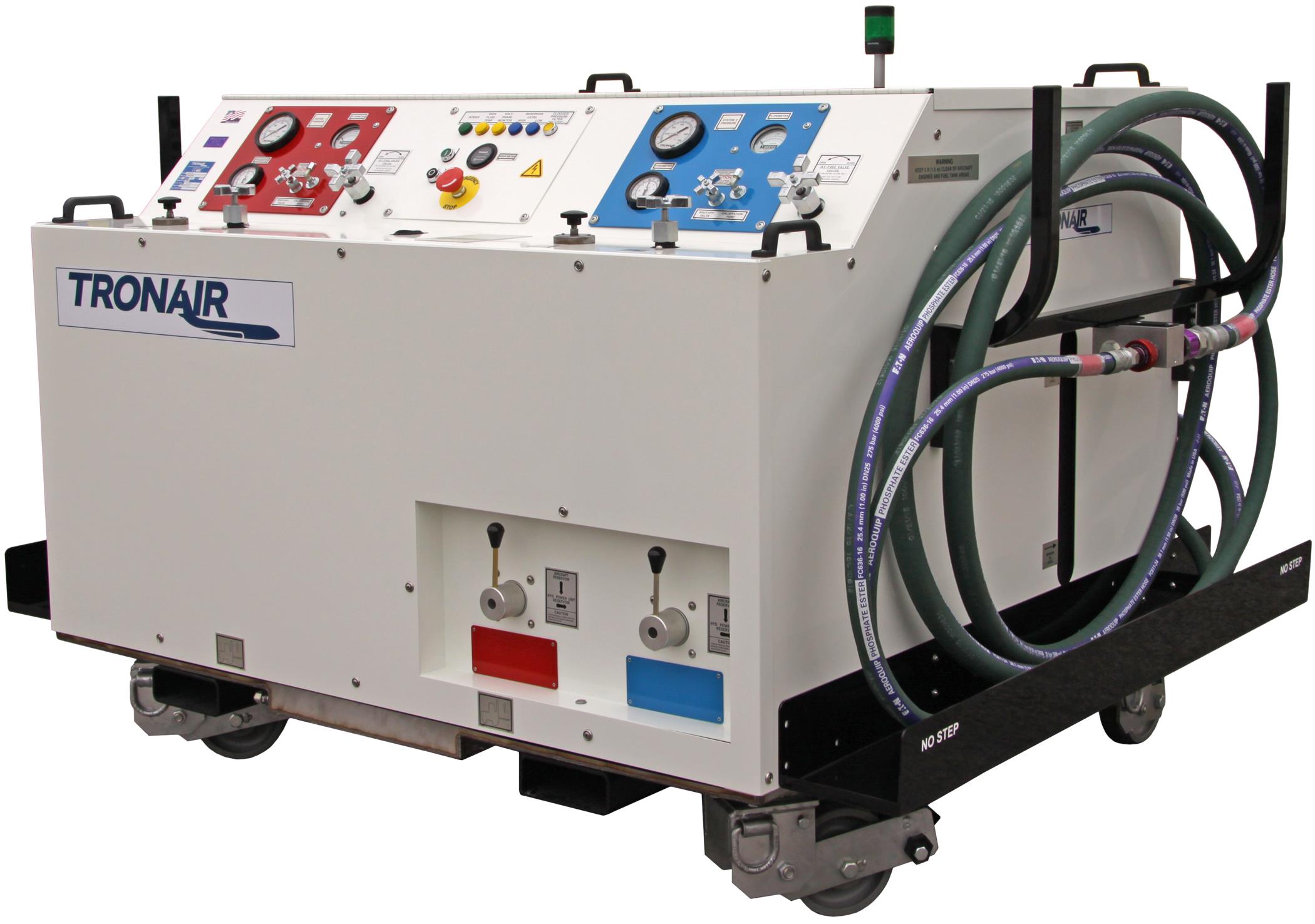 Tronair Hydraulic Power Unit (HPU) in Off White with Hydraulic Hoses