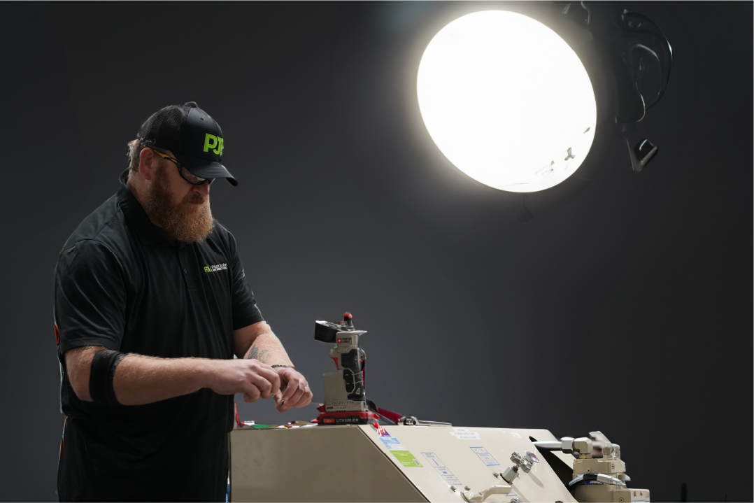 Mobile Service Team member making repairs