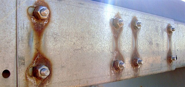 Galvanic Corrosion of Bolts and Plate
