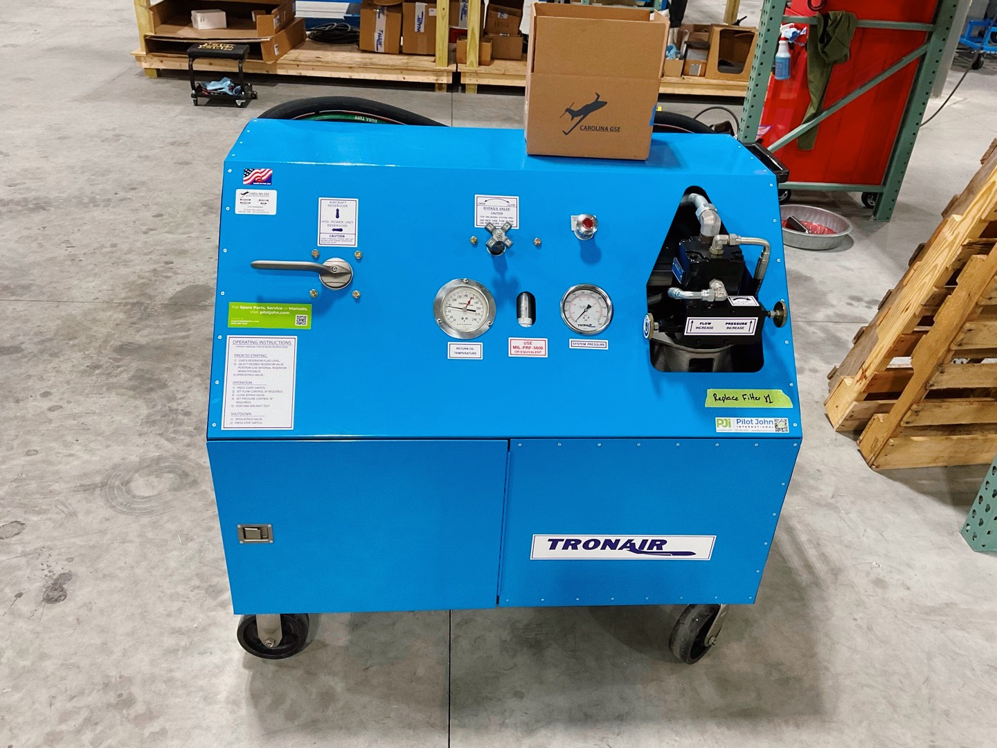 Tronair Hydraulic Power Unit (HPU) After Overhaul