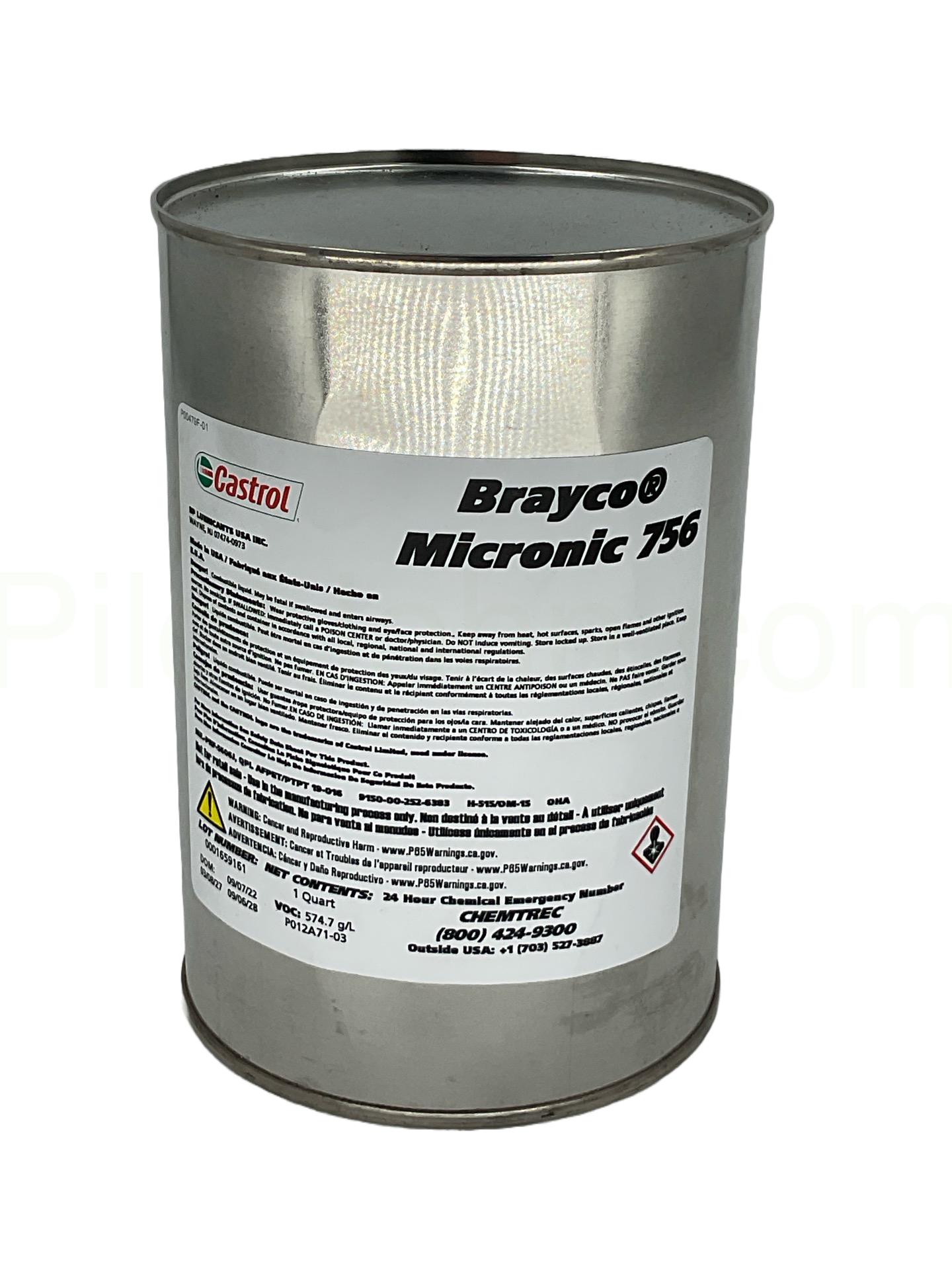 Castrol Brayco Micronic 756 Aircraft Hydraulic Fluid