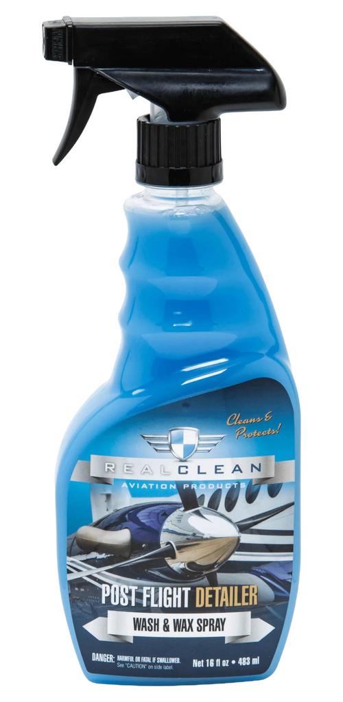 RealClean Post Flight Detailer Wash and Wax Spray