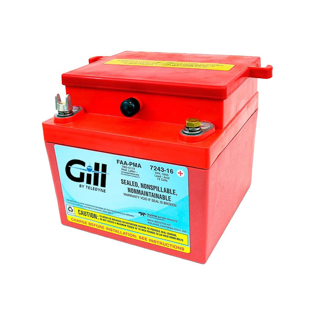 Gill 7243-16 Sealed VRLA Aircraft Battery