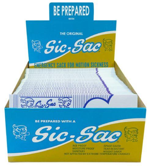 Sic-Sac Motion Sickness Bags in a Box